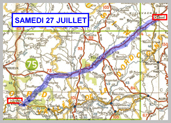 Exode Julienne BIBERT 1940 - Samedi 27 juillet de LE BUQUE � USSEL
 