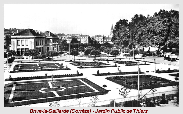 Brive la Gaillarde - Corr�ze - Jardin public de Thiers
