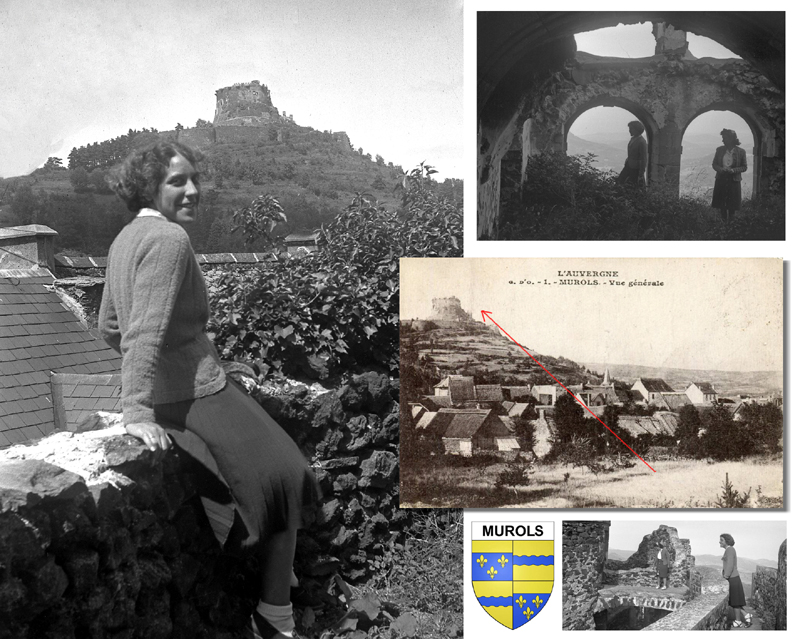 Exode Julienne BIBERT - MARDI 30 JUILLET 1940 - MUROLS (MUROL) et LAC CHAMBON - Mlle HONOR� � Julienne BIBERT � Ren� CLARET
