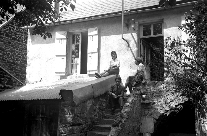 Exode Julienne BIBERT - MARDI 30 JUILLET 1940 - MUROLS (MUROL) et LAC CHAMBON - Mlle HONOR� � Julienne BIBERT � Ren� CLARET